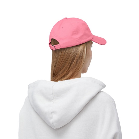 NEW Pink Distressed Hat - Picture 3 of 4